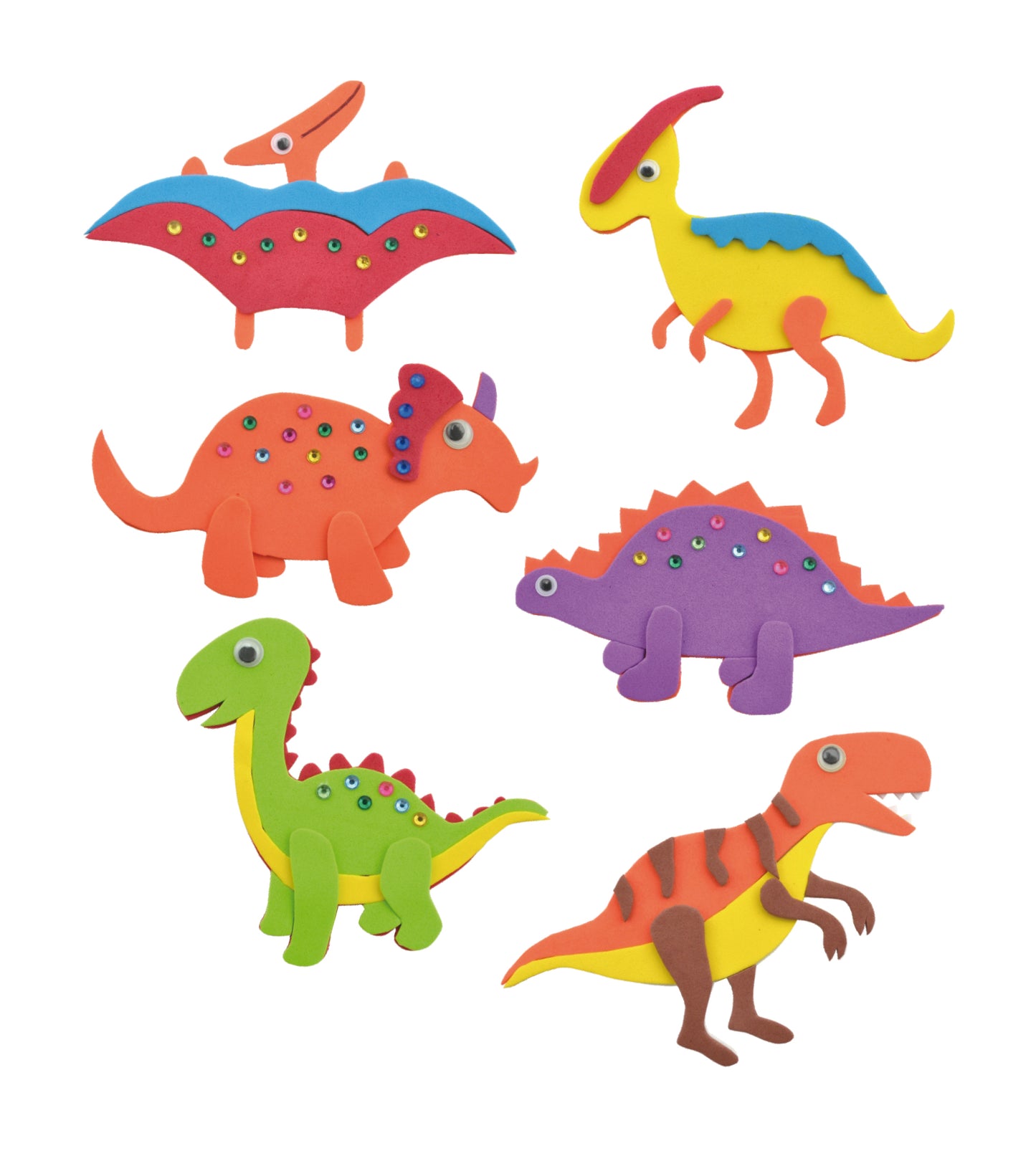 Eva Magnet Dinosaurs / Dinosaurios magneticos de goma eva