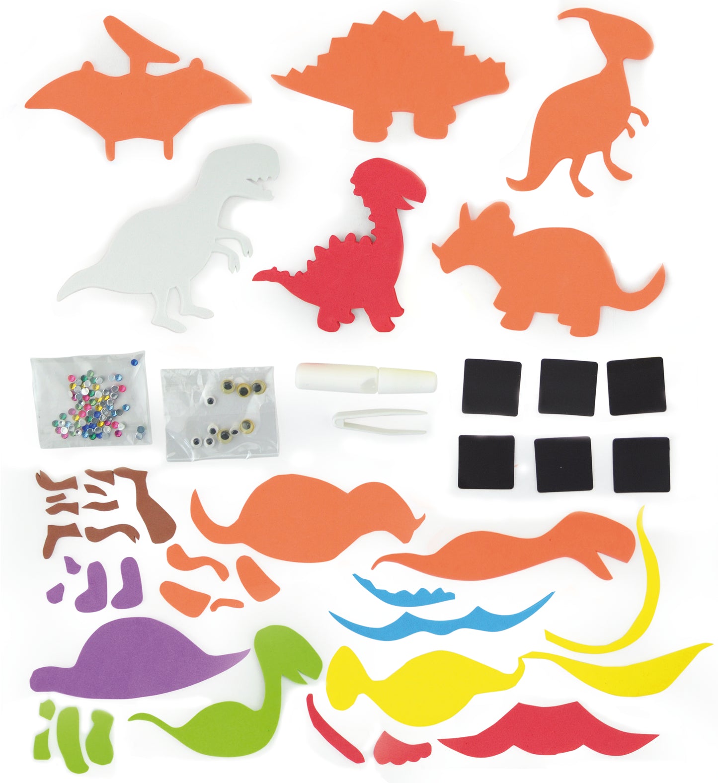 Eva Magnet Dinosaurs / Dinosaurios magneticos de goma eva
