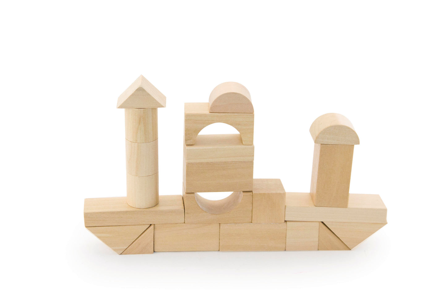 BLOQUES DE MADERA 50 PCS / 50 NATURAL BLOCKS / juego de construcción