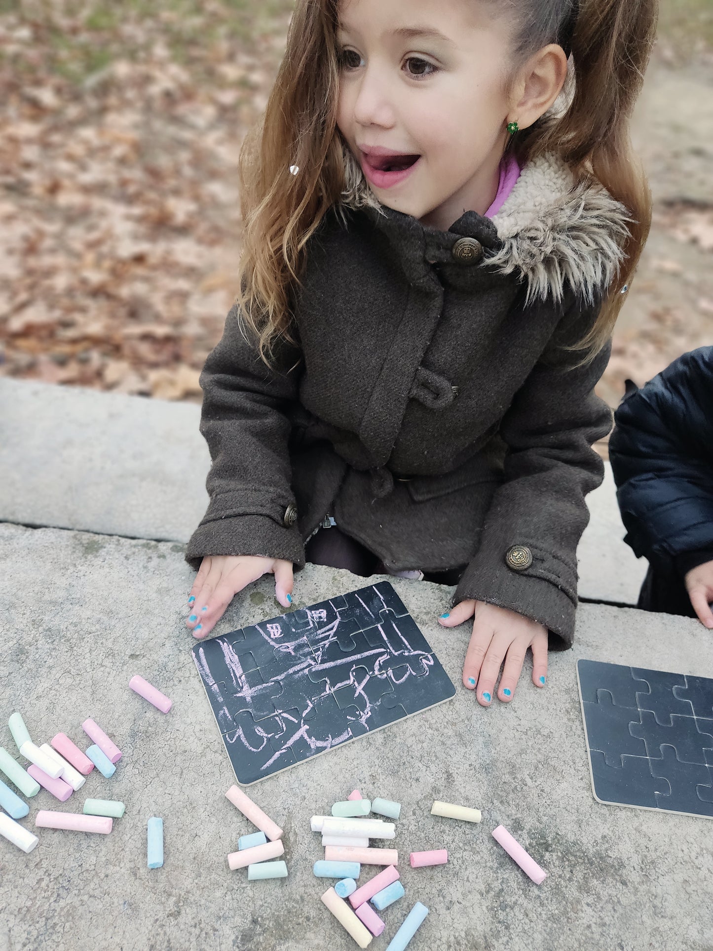 4 Puzzles - Blackboard Diorama / 4 Puzzles - Pizarra Diorama / creativos