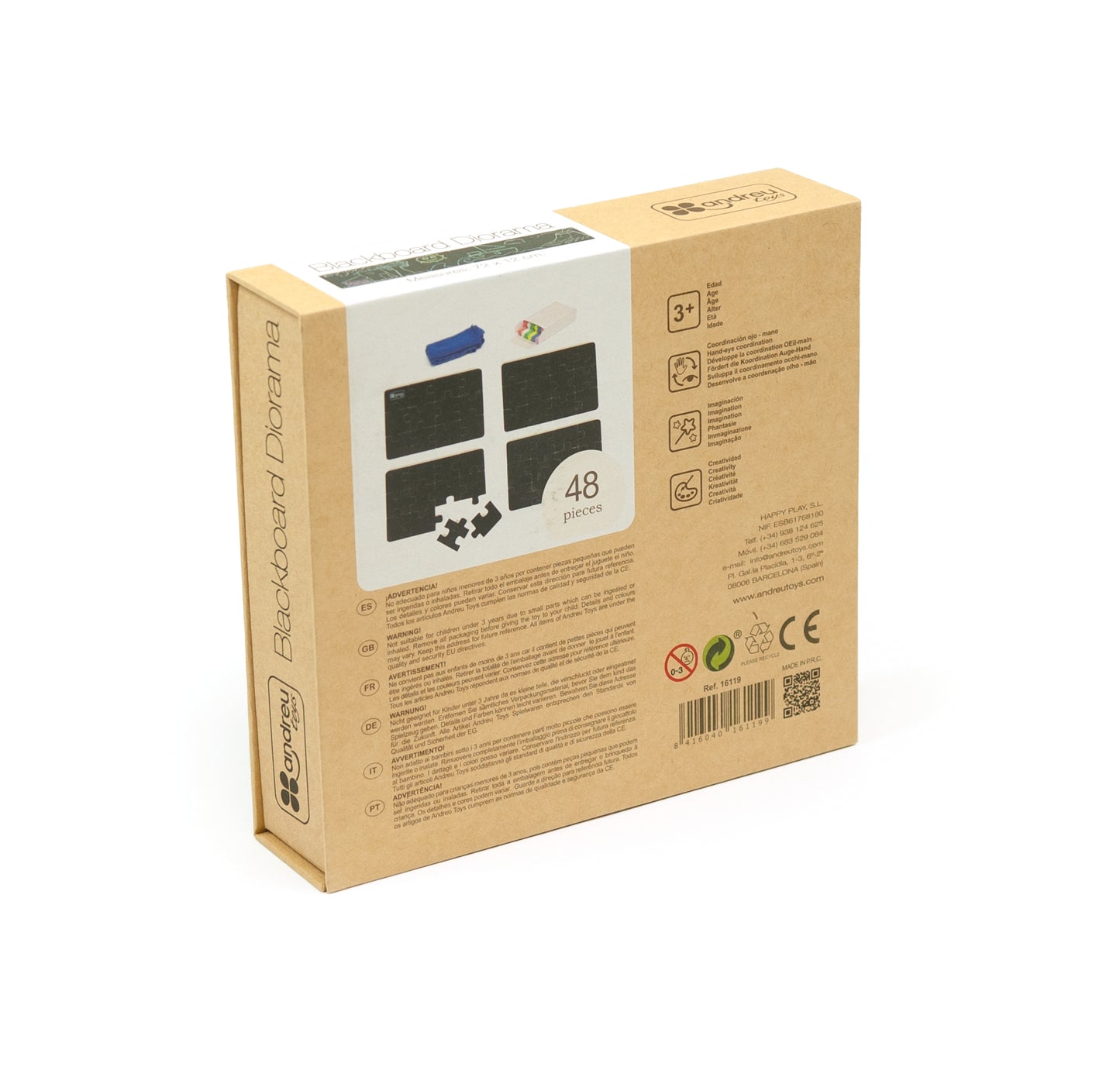 4 Puzzles - Blackboard Diorama / 4 Puzzles - Pizarra Diorama / creativos