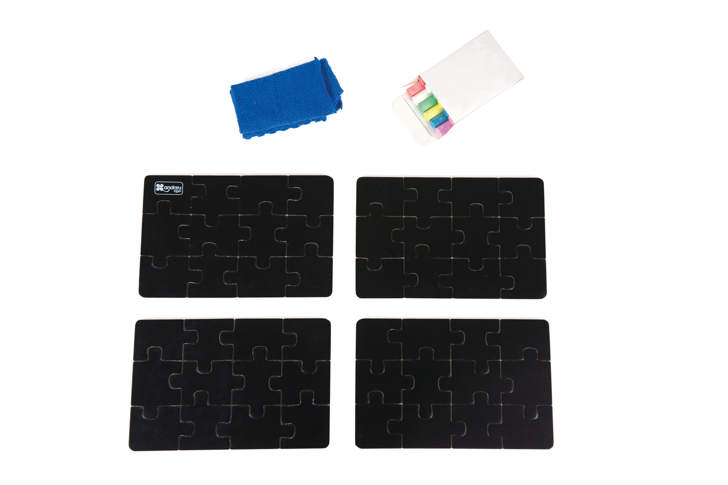 4 Puzzles - Blackboard Diorama / 4 Puzzles - Pizarra Diorama / creativos