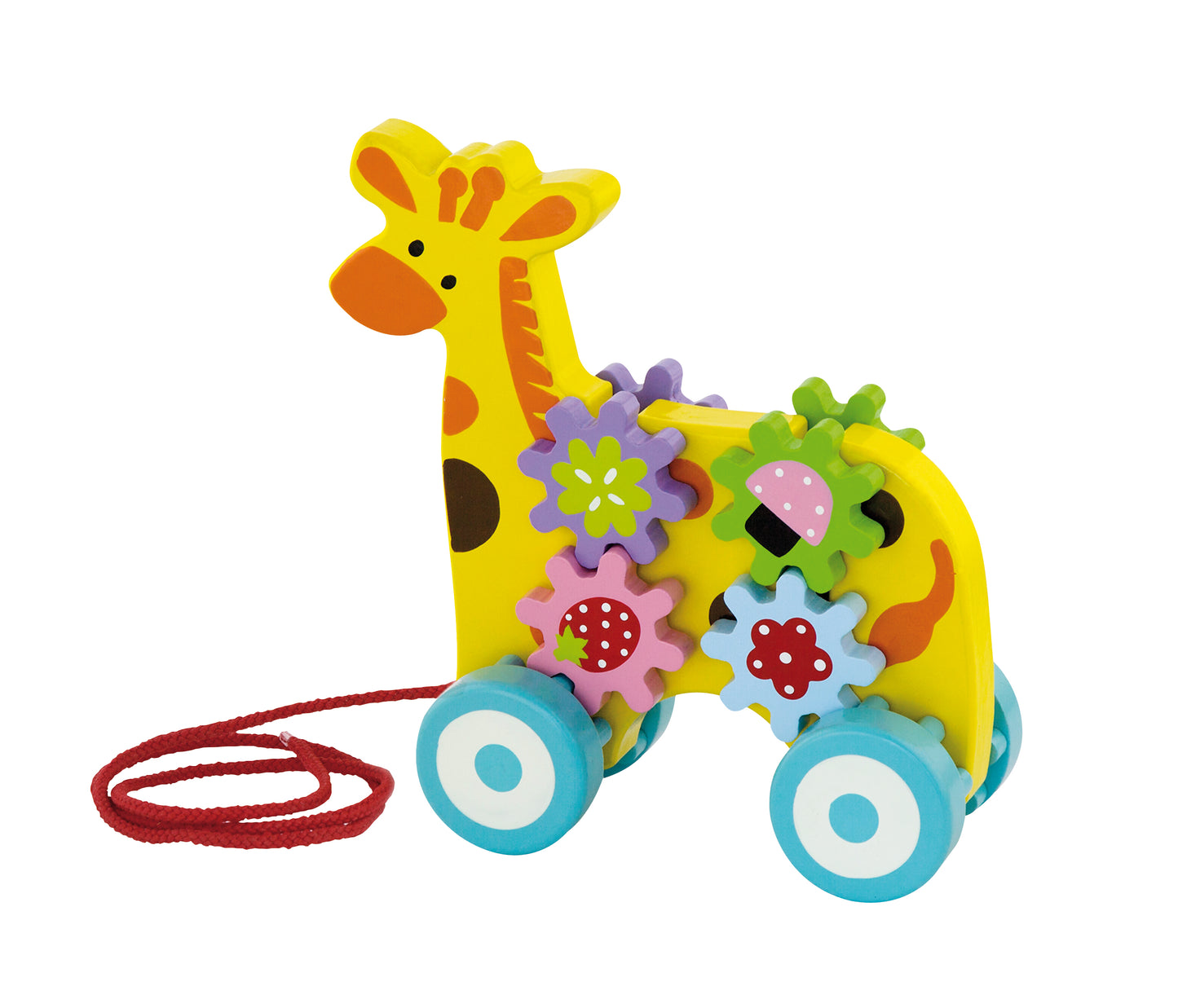 Pull Along Giraffe/ Estira la Girafa / arrastre de madera