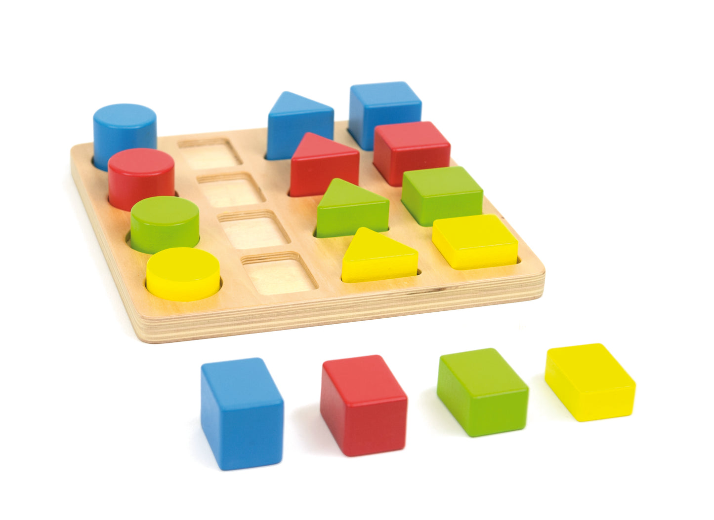 4 Geo Shapes / 4 Formas Geo / geométricas / encaje madera