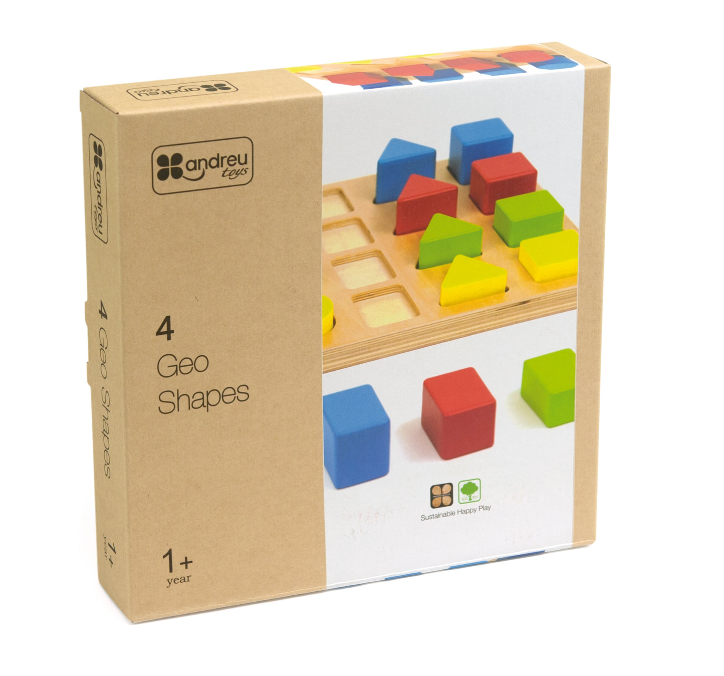 4 Geo Shapes / 4 Formas Geo / geométricas / encaje madera