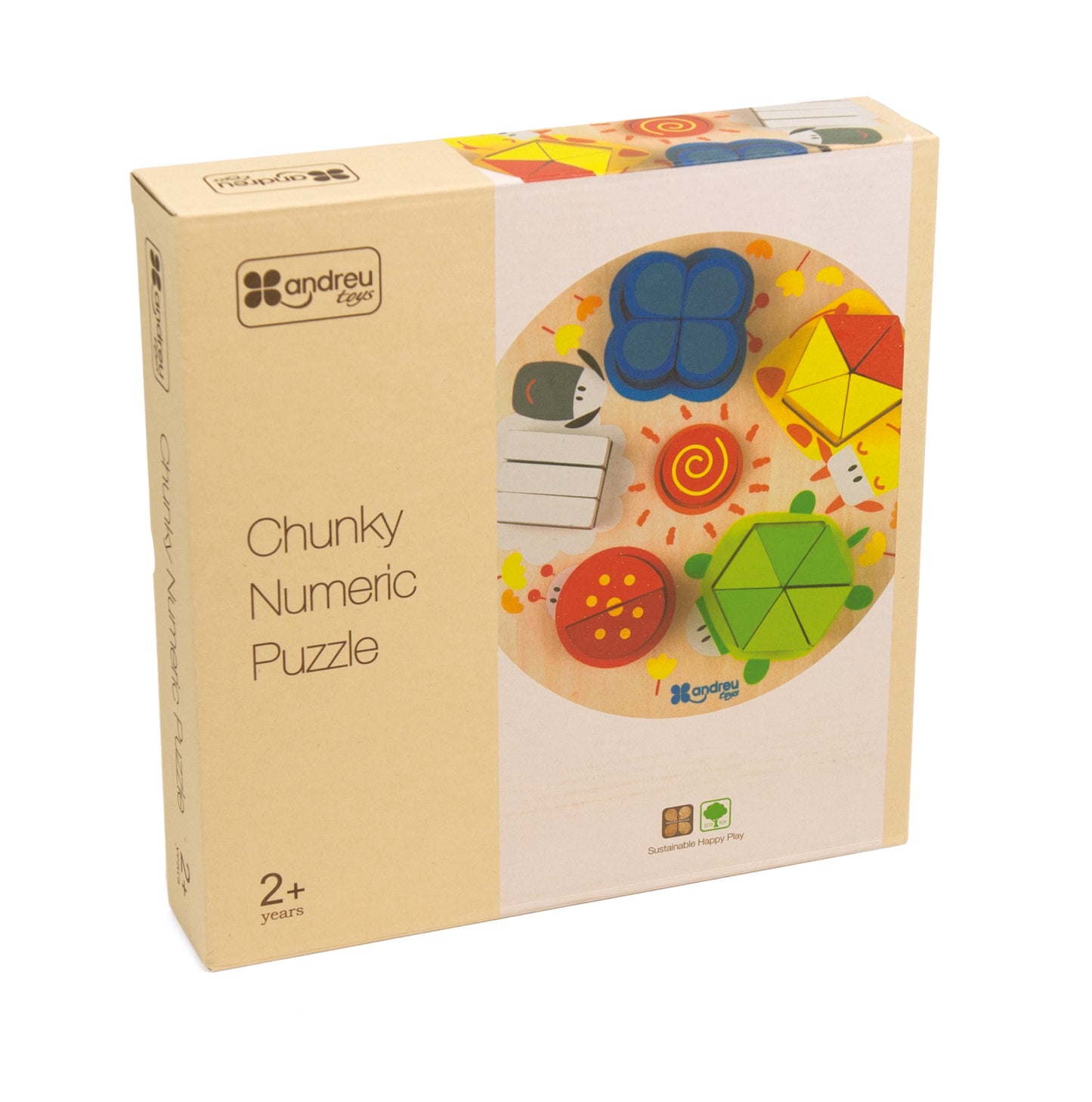 Chunky Numeric Puzzle / Rompecabezas numérico / encaje de madera
