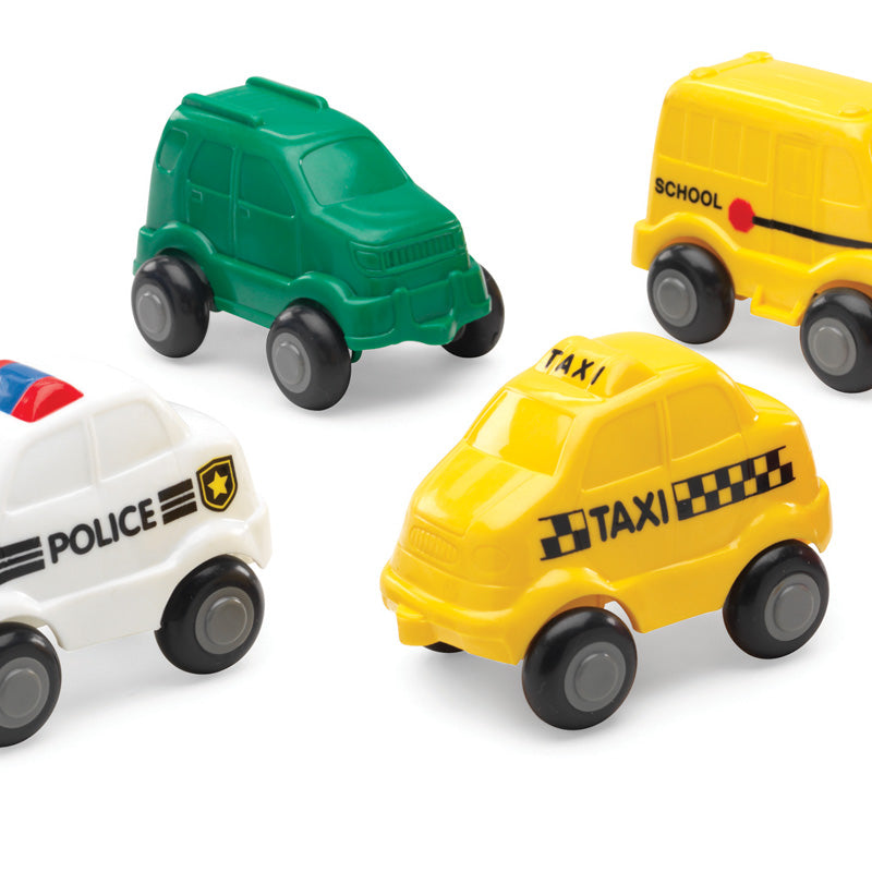 BUCKET SET S.P. (6 MOD.) - 15 piece / vehiculos flexibles / coches y camiones