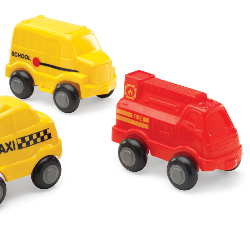 BUCKET SET S.P. (6 MOD.) - 15 piece / vehiculos flexibles / coches y camiones
