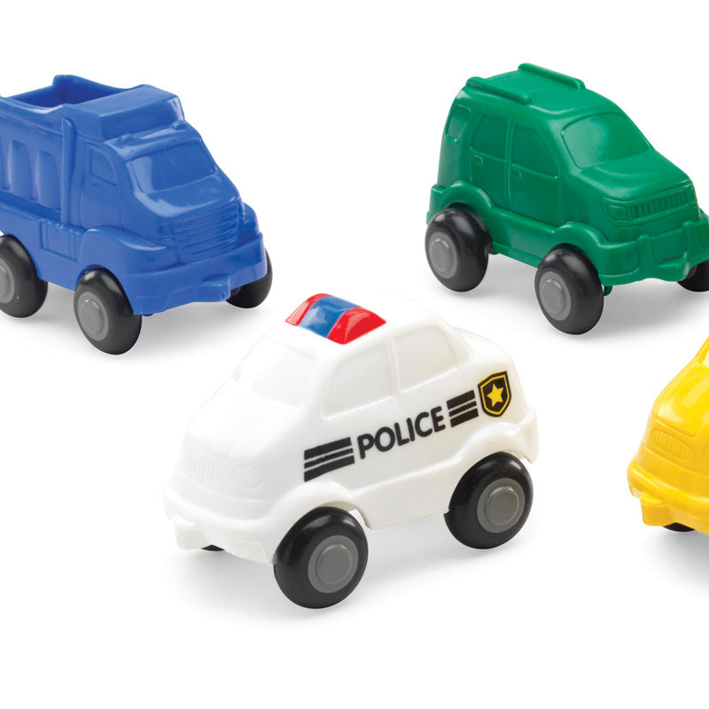 BUCKET SET S.P. (6 MOD.) - 15 piece / vehiculos flexibles / coches y camiones