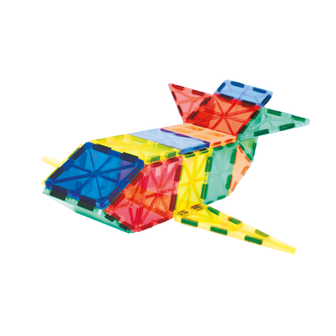 3D COLOR MAGNETIC TILES / Azulejos magnéticos 3D de colores / Piezas magnéticas / Juguete de construcción