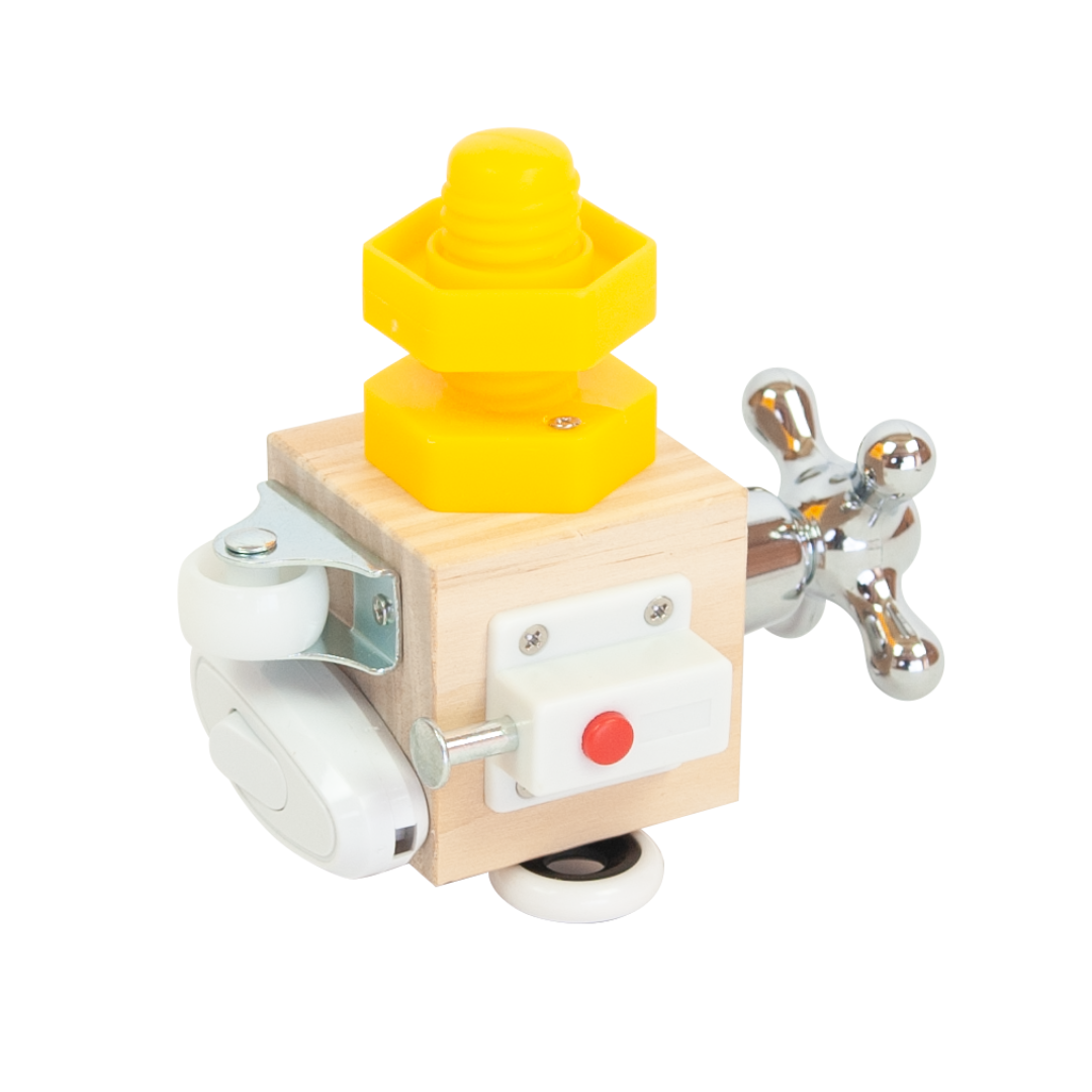 BUSY CUBE / Cubo de actividades / Cubo con candados y botones / Juguete de aprendizaje práctico