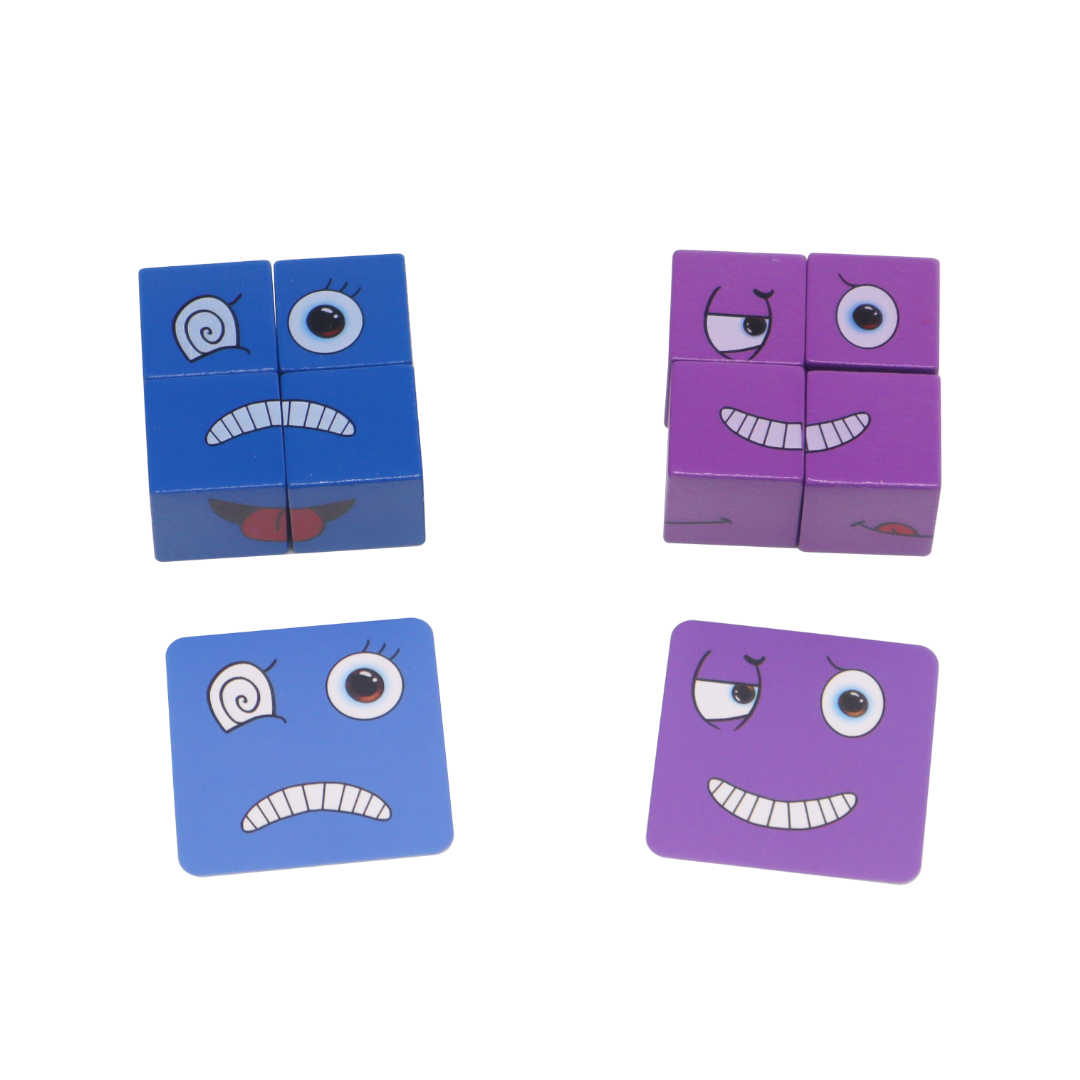 FACE CHANGING GAME / Juego de cambio de caras / Juego de construcción de caras / Juego de habilidades sociales y comunicación