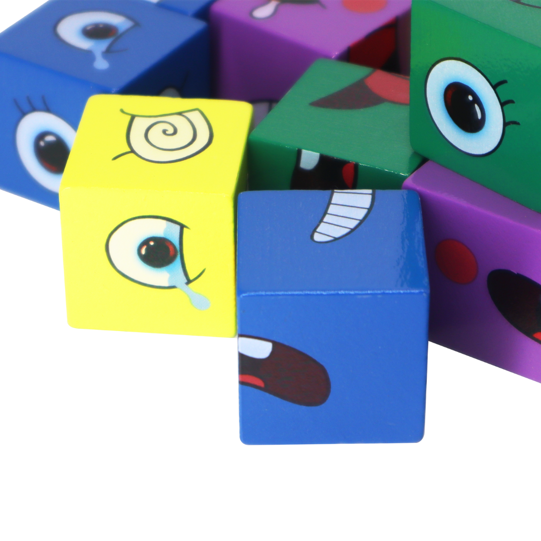 FACE CHANGING GAME / Juego de cambio de caras / Juego de construcción de caras / Juego de habilidades sociales y comunicación