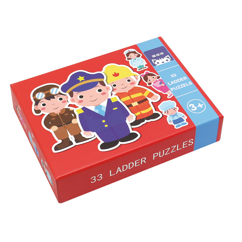 33 Pcs. Ladder Puzzles - People / Puzzle Progresivo Profesionales