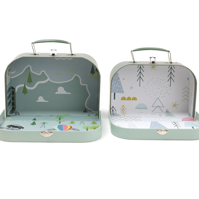 2 Decorative Suitcases / Cajas Decorativas Osito y Tortuga / maletines / maletas