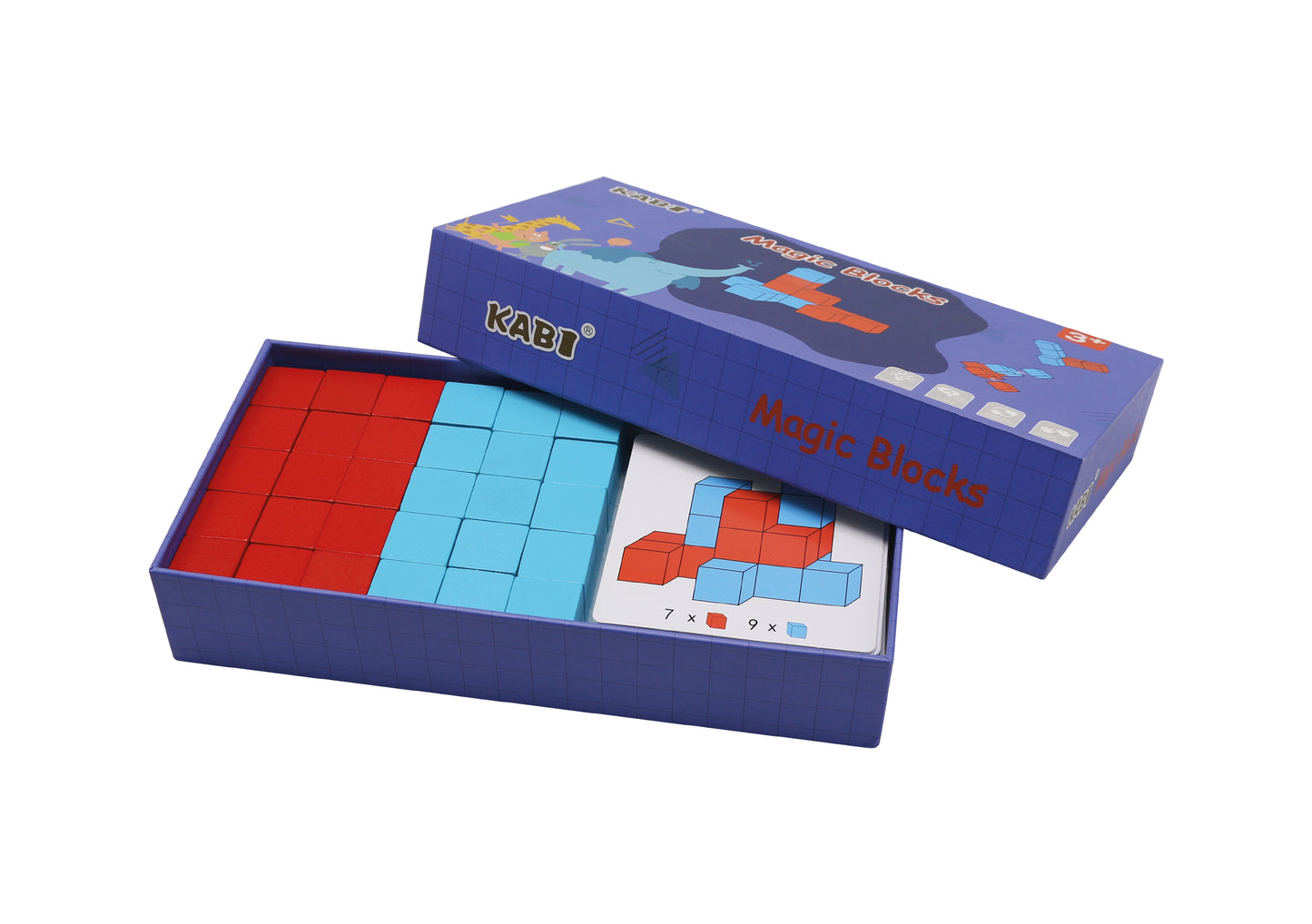 3D Wooden Square Blocks / 30 Cubos para juego 3D / juego cubos / juego de mesa
