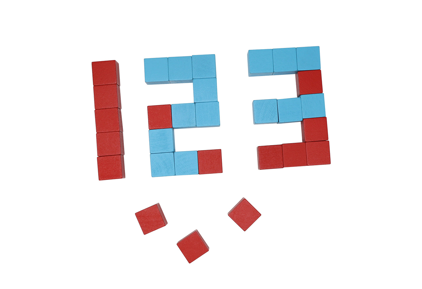3D Wooden Square Blocks / 30 Cubos para juego 3D / juego cubos / juego de mesa