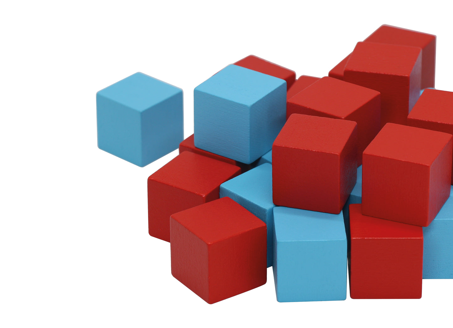 3D Wooden Square Blocks / 30 Cubos para juego 3D / juego cubos / juego de mesa