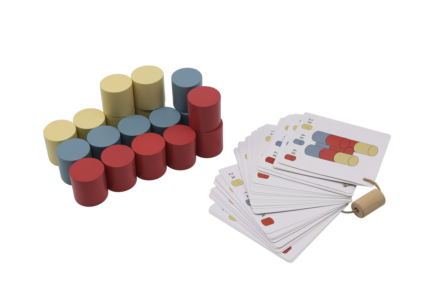 3D Wooden Cylinder Blocks / Juego bloques 3D / juego cilindros / juego de mesa