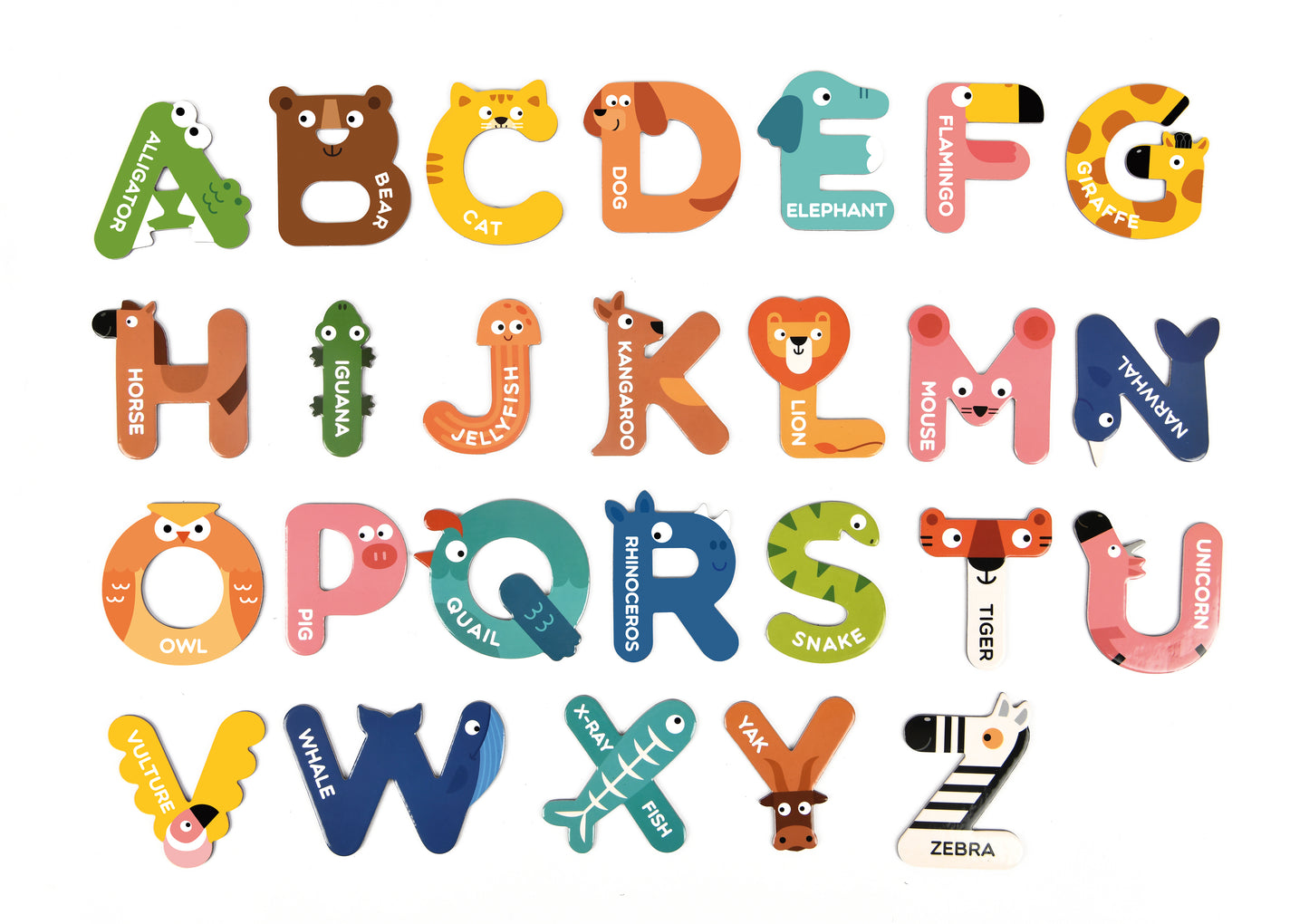 Letter Magnets / Abecedario magnético de animales / letras magneticas
