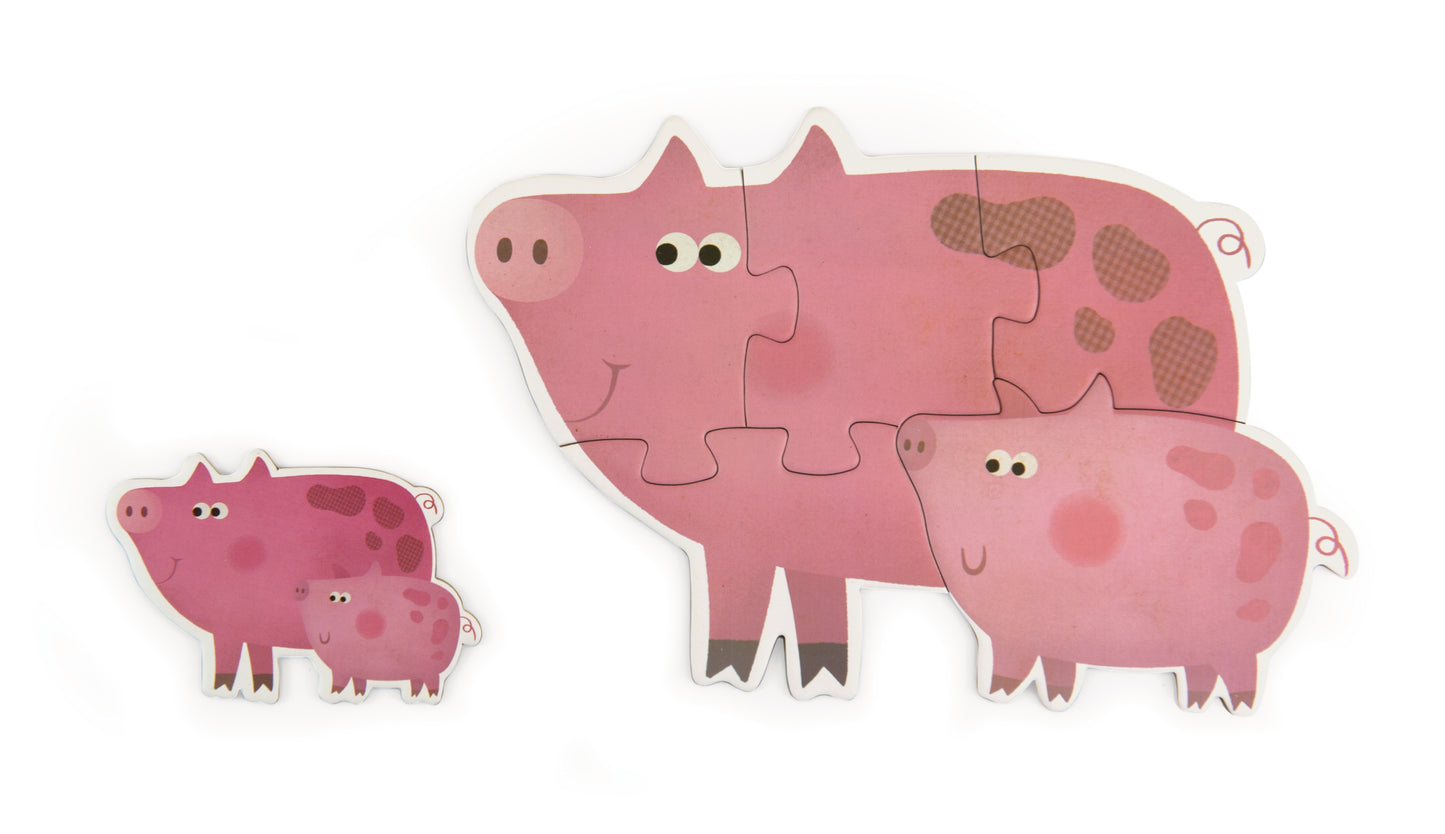 Mom & Baby Puzzle / Puzzle Animales Madre y Bebé