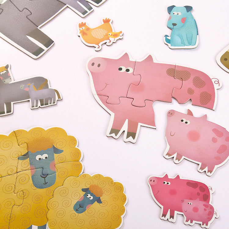 Mom & Baby Puzzle / Puzzle Animales Madre y Bebé