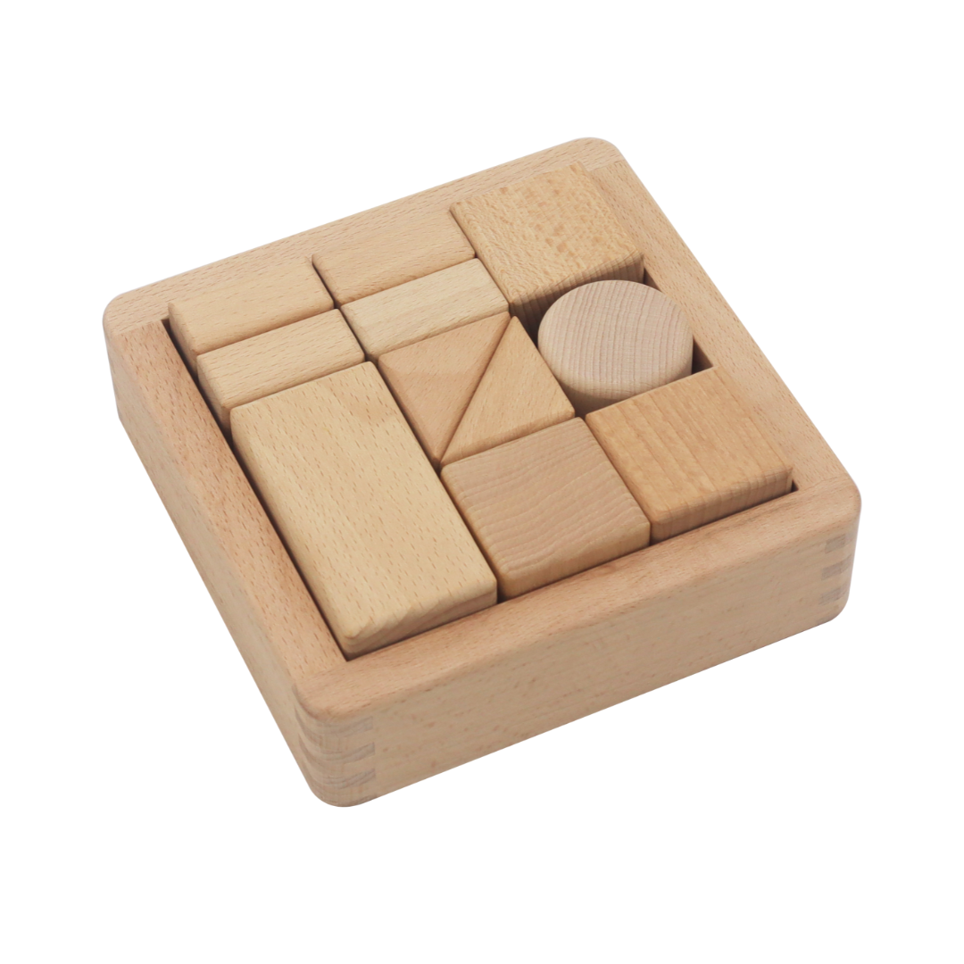 SOLID BLOCKS / Bloques solidos / Piezas de madera para construir / Material educativo de madera