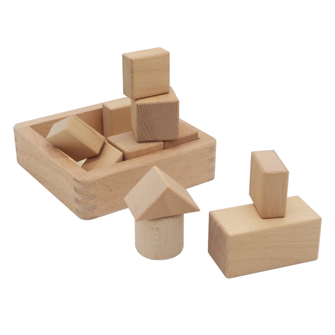 SOLID BLOCKS / Bloques solidos / Piezas de madera para construir / Material educativo de madera