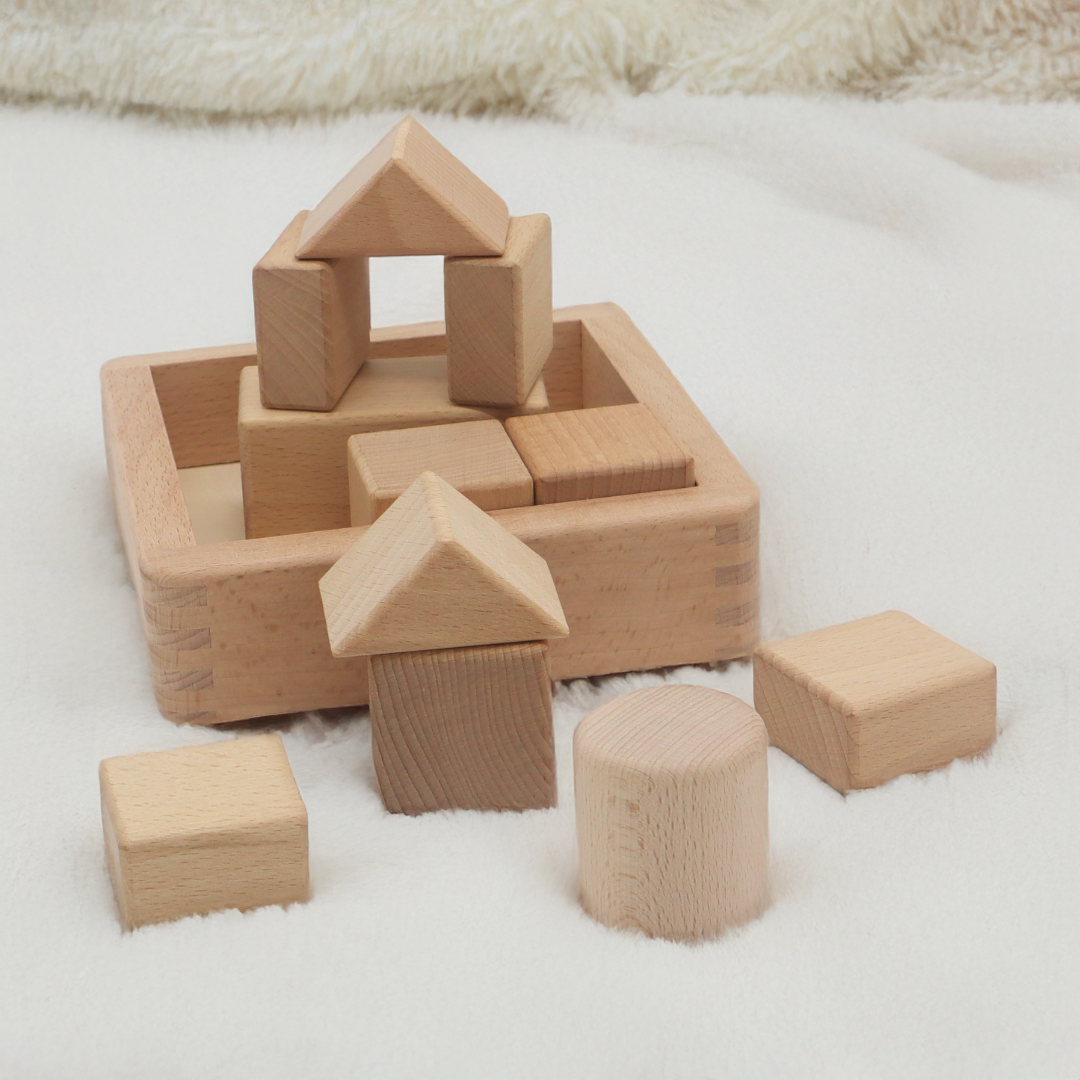 SOLID BLOCKS / Bloques solidos / Piezas de madera para construir / Material educativo de madera