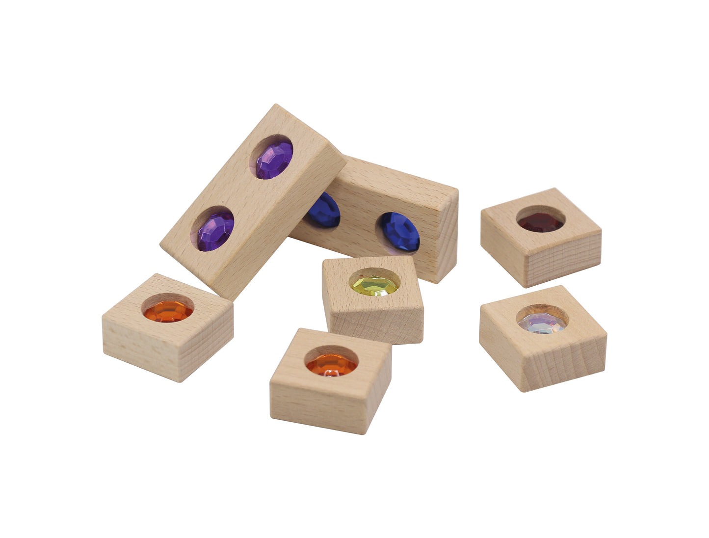 Sparkling Gem Building Blocks / Construcción con gemas de colores brillantes