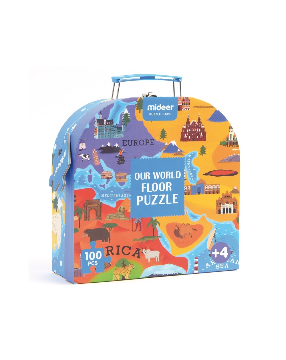 Puzzle maletín / Our World Floor Puzzle / Puzzle Mapa Mundial / puzzle mapamundi