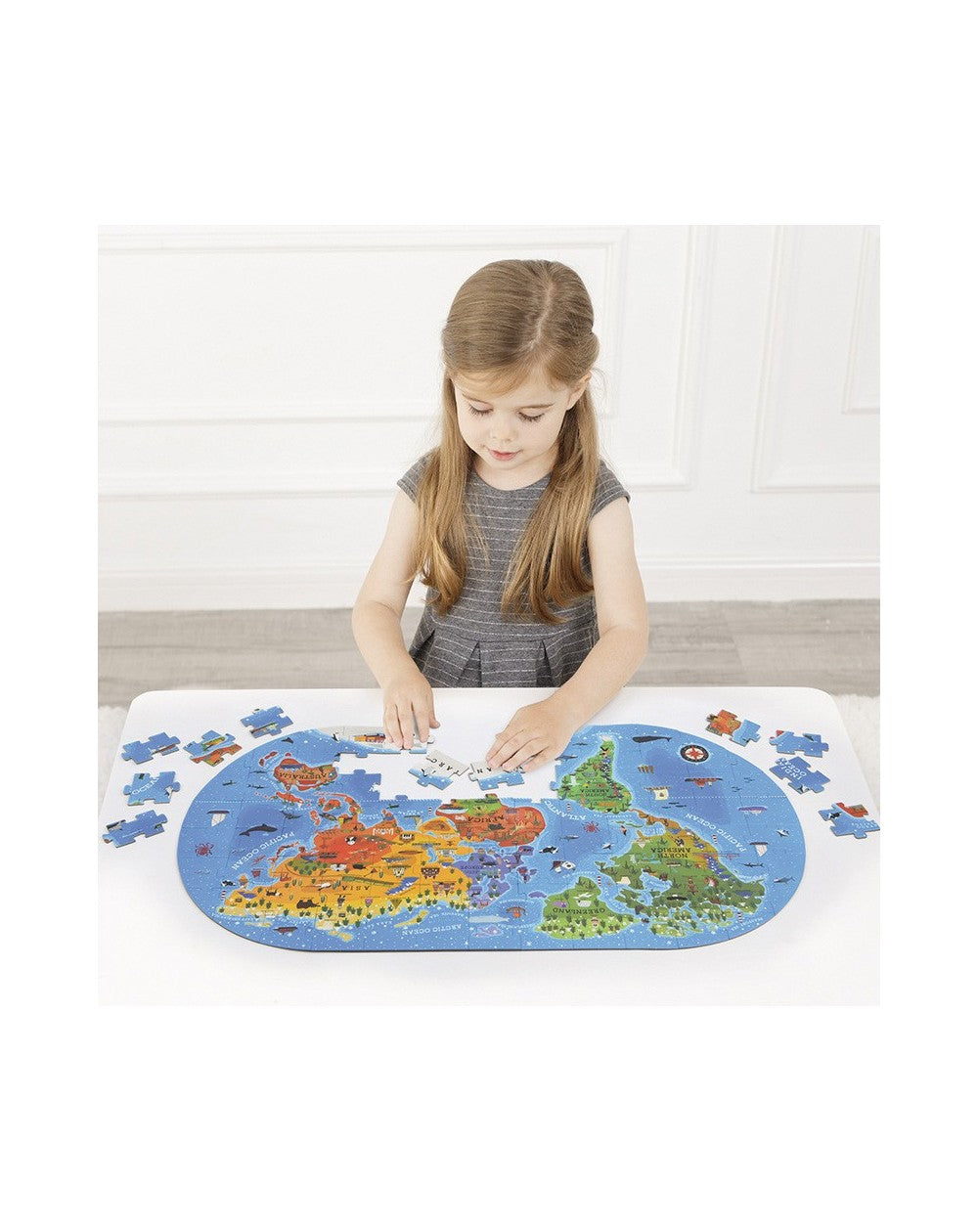 Puzzle maletín / Our World Floor Puzzle / Puzzle Mapa Mundial / puzzle mapamundi