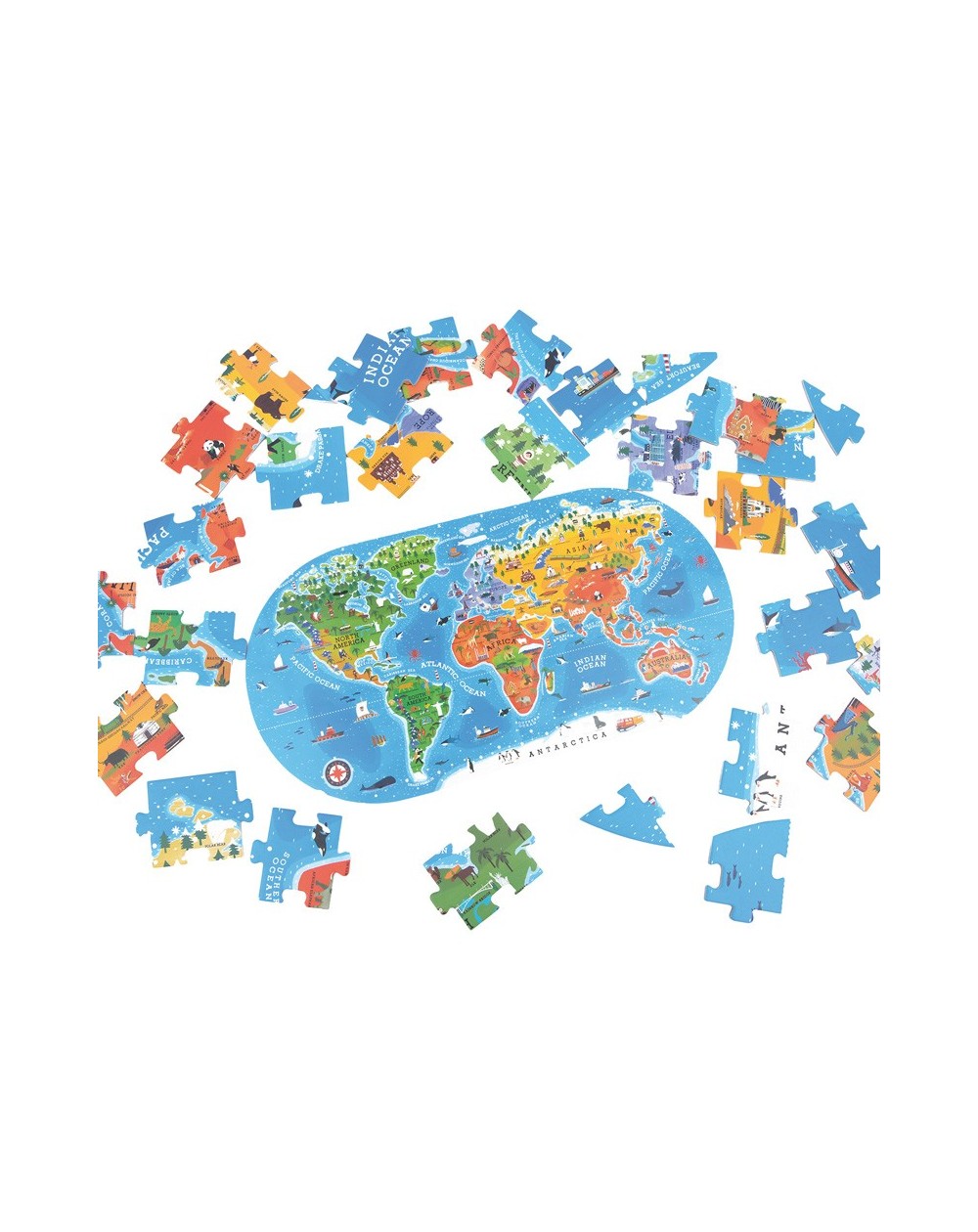 Puzzle maletín / Our World Floor Puzzle / Puzzle Mapa Mundial / puzzle mapamundi