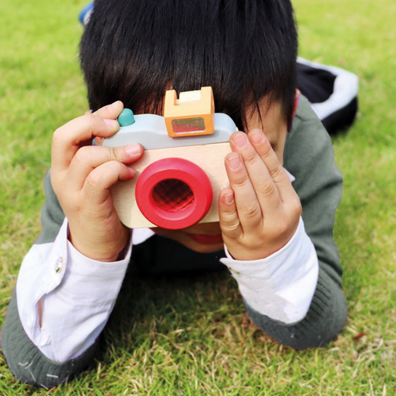cámara fotos infantil de madera