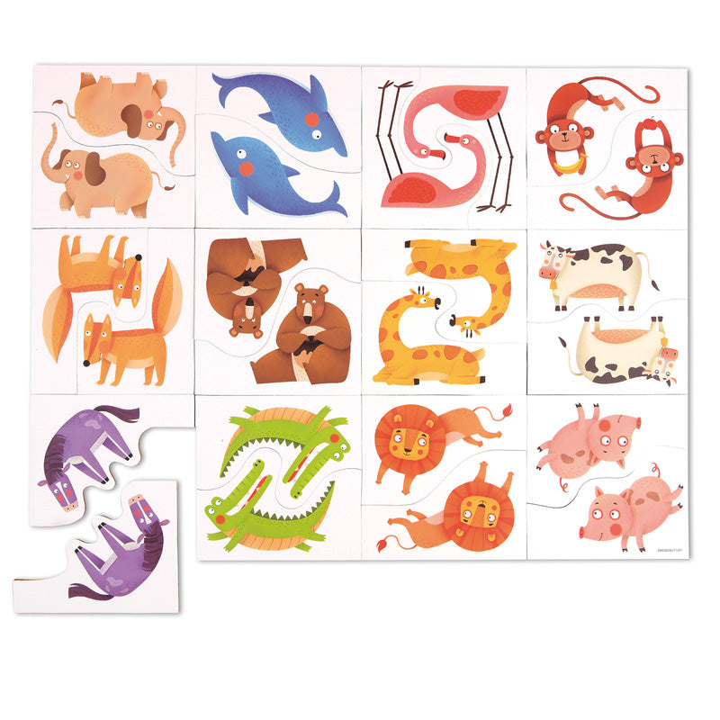 2 Sided Puzzle Noah's Ark / Puzzle Arca de Noé - Reversible