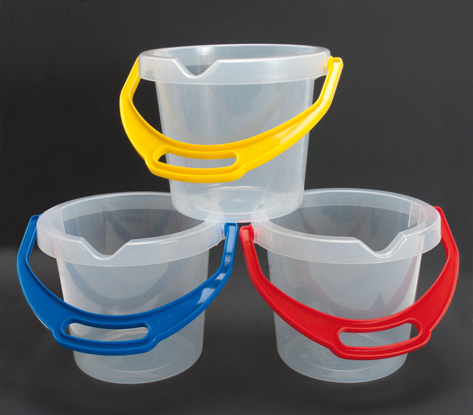 SEMI TRANSPARENT BUCKET / CUBO SEMITRANSPARENTE / arena y playa / arenero