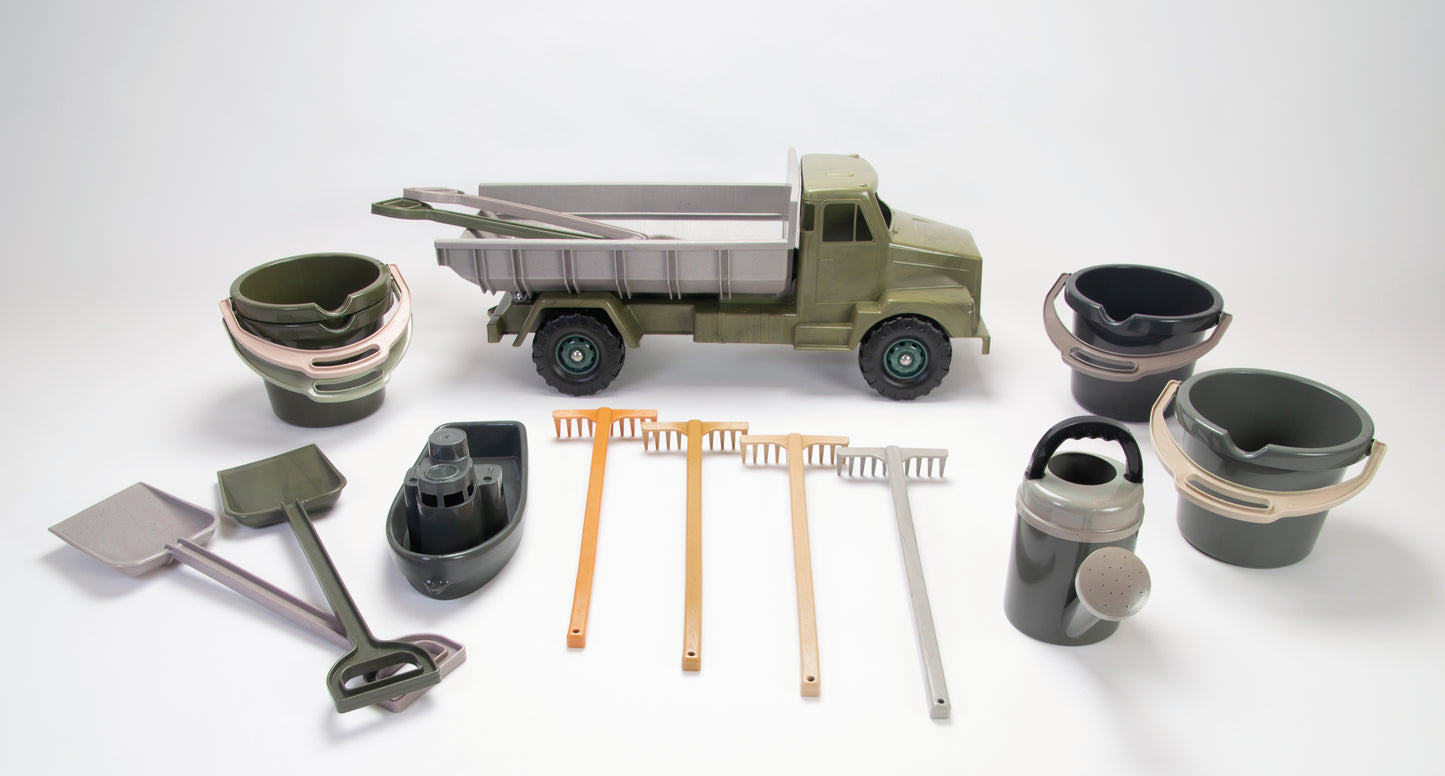 BUCKET - RECYCLING / CUBO RECICLADO / cubo de playa y arena / arenero