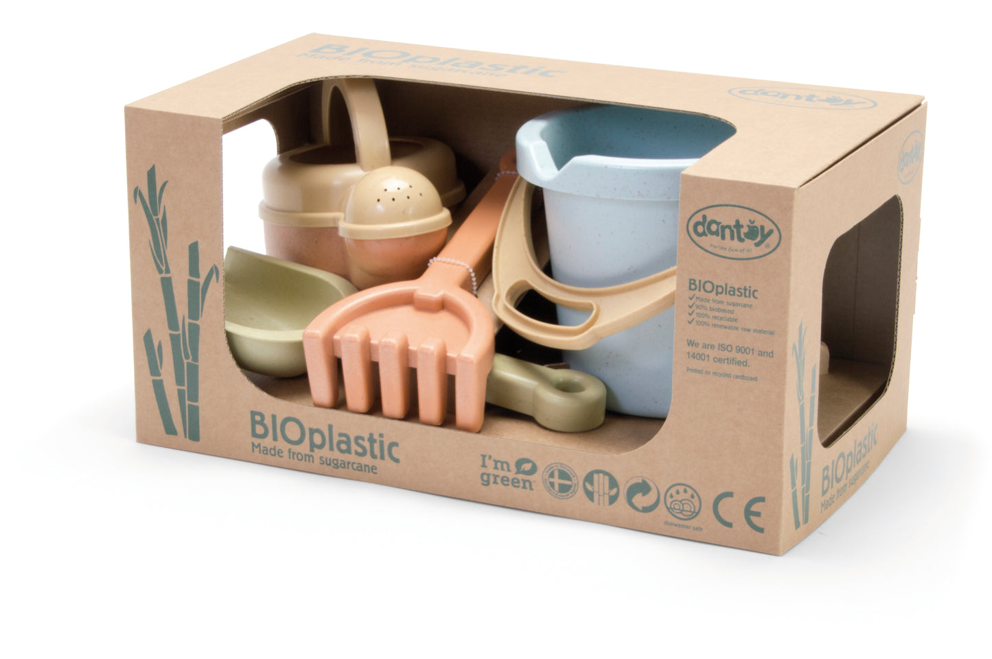 BUCKET SET - BIO / SET DE CUBO BIO / cubo de playa y arena / pala y rastrillo