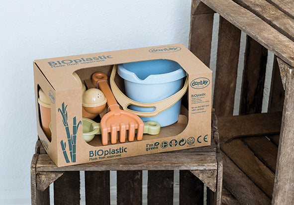 BUCKET SET - BIO / SET DE CUBO BIO / cubo de playa y arena / pala y rastrillo