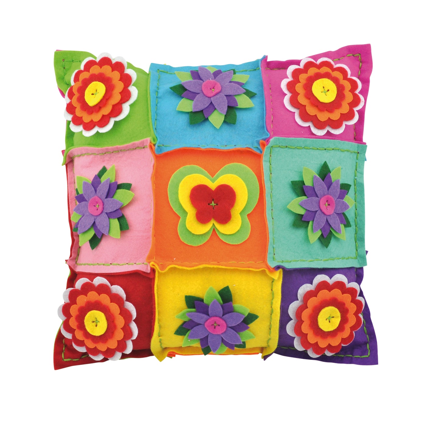 Patchwork Cushion / Cojín de patchwork / manualidades