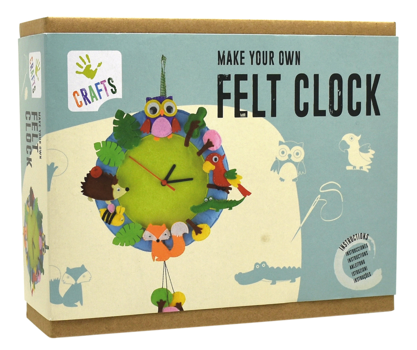 Felt clock / Haz tu propio reloj de fieltro / manualidades /