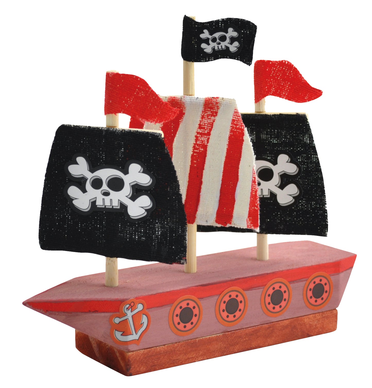 WOODEN PIRATE SHIP / BARCO PIRATA DE MADERA / manualidades / pintar