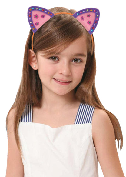 PRETTY KITTY HEADBANDS / DIADEMAS orejas DE GATO / manualidades /