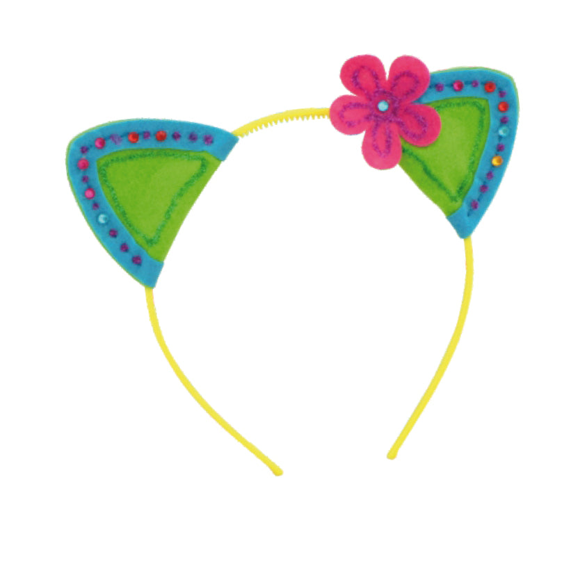 PRETTY KITTY HEADBANDS / DIADEMAS orejas DE GATO / manualidades /