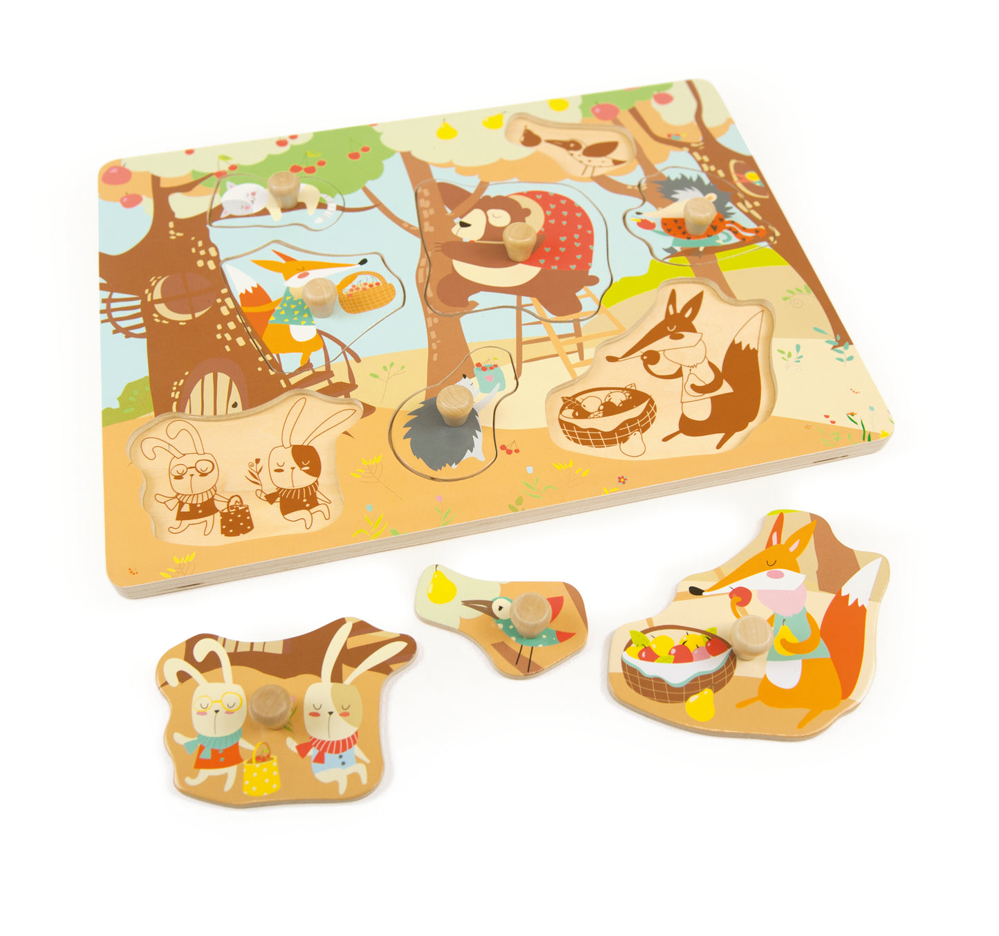 ENCAJE DE MADERA BOSQUE / PUZZLE FOREST