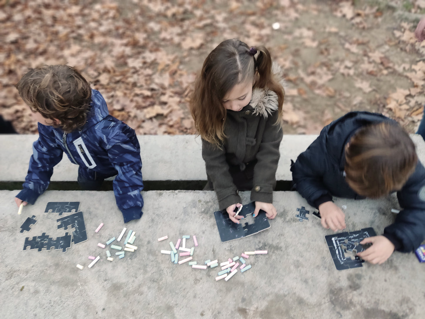 4 Puzzles - Blackboard Diorama /  4 Puzzles - Pizarra Diorama / creativos