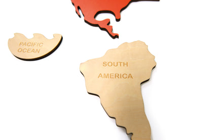 Continents Map Puzzle / Puzzle mapa de los Conitnentes / montessori