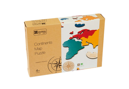 Continents Map Puzzle / Puzzle mapa de los Conitnentes / montessori