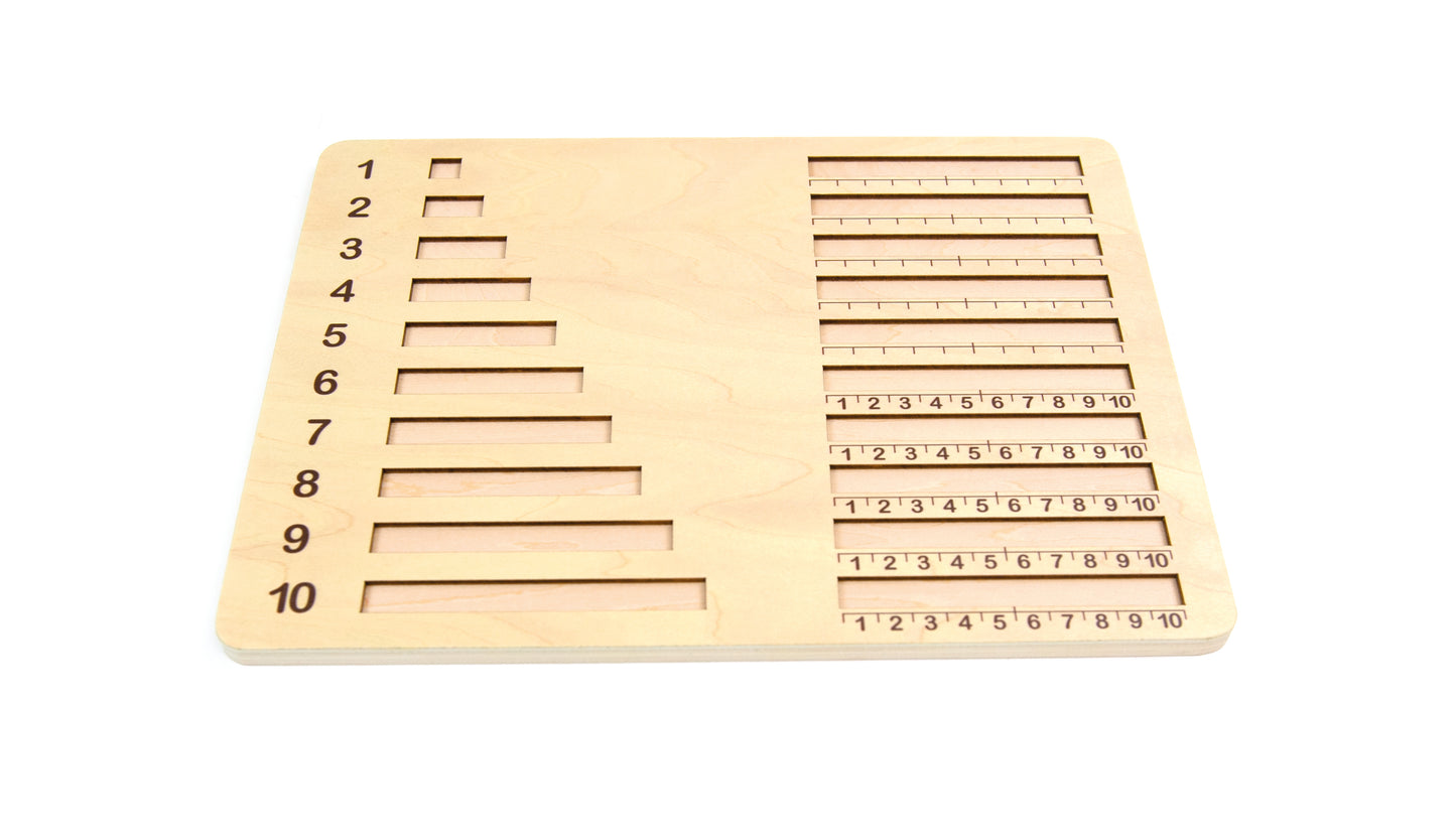 Fraction Bars Boards / Tablero de Barras de Fracciones / Tablero de regletas