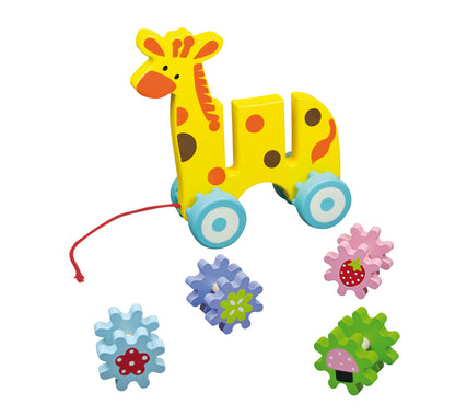 Pull Along Giraffe/  Estira la Girafa / arrastre de madera